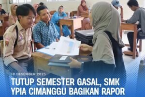 Penyerahan Raport Semester Gasal 2025-2026 SMK YPIA Cimanggu