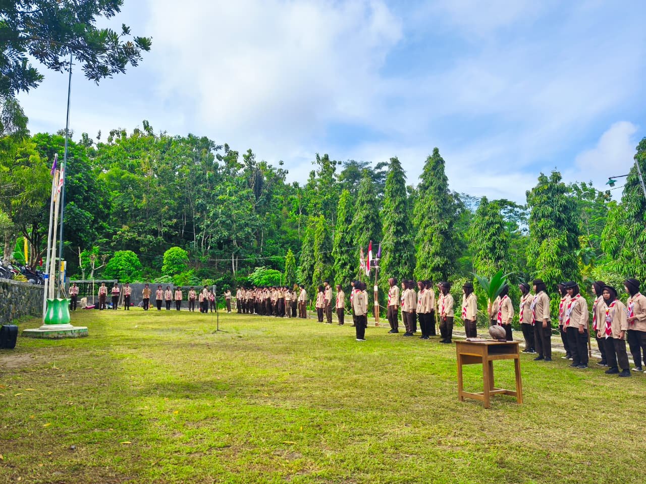 pelantikan bantara laksana wahid hasyim cut nyak meutia smk ypia cimanggu